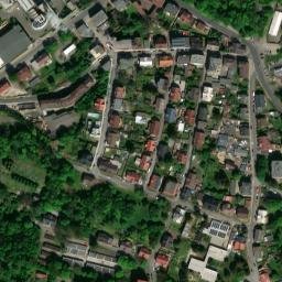 Satellite imagery of [Liberec] heat plant chimney, CZ