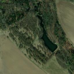 Satellite imagery of Slavia [Chotovice u Nového Boru] glass factory chimney, CZ