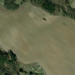 Satellite imagery of Slavia [Chotovice u Nového Boru] glass factory chimney, CZ