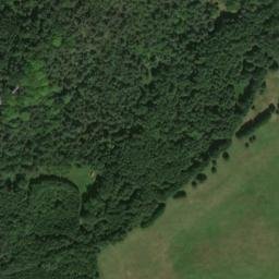 Satellite imagery of [Křižany] church t., CZ