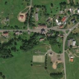 Satellite imagery of [Křižany] church t., CZ