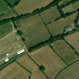 Satellite imagery of Okehampton Castle, GB