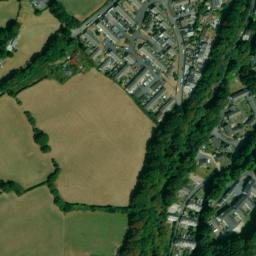 Satellite imagery of Okehampton Castle, GB
