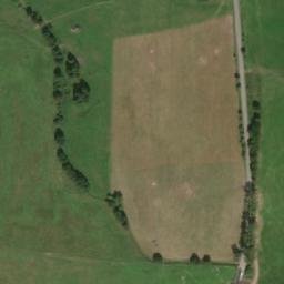 Satellite imagery of [Křižany] church t., CZ