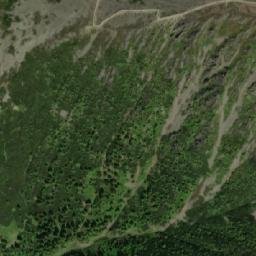 Satellite imagery of Sněžka, CZ