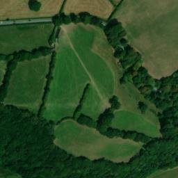 Satellite imagery of Okehampton Castle, GB