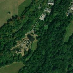 Satellite imagery of Okehampton Castle, GB