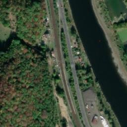 Satellite imagery of Prefa [Dobkovice] factory chimney, CZ