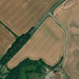 Satellite imagery of [Brniště] church t., CZ