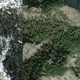 Satellite imagery of Fountain Peak, CA
