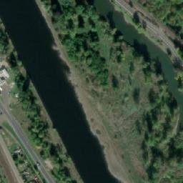 Satellite imagery of Prefa [Dobkovice] factory chimney, CZ