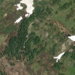 Satellite imagery of Mount McGillivray, CA