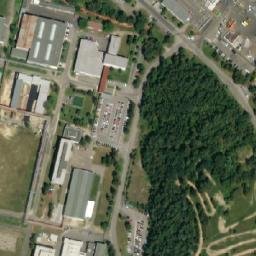 Satellite imagery of Diamo [Stráž pod Ralskem] factory chimney, CZ