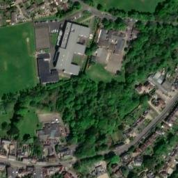 Satellite imagery of Carisbrooke Castle, GB