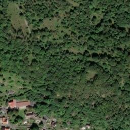 Satellite imagery of Růžový hrádek [Krupka] burg outlook t., CZ