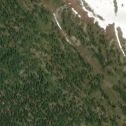 Satellite imagery of McGillivray Pass, CA
