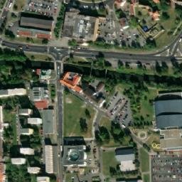 Satellite imagery of [Česká Lípa] former heating plant chimney, CZ