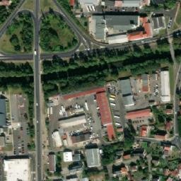 Satellite imagery of [Česká Lípa] former heating plant chimney, CZ