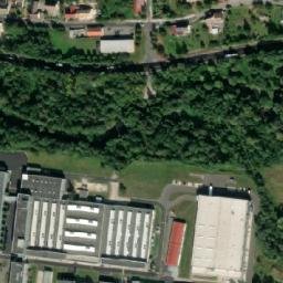 Satellite imagery of [Česká Lípa] former creamery chimney, CZ