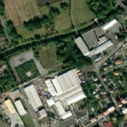 Satellite imagery of Vendys & V [Česká Lípa] factory chimney, CZ
