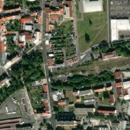Satellite imagery of [Česká Lípa] former heating plant chimney, CZ