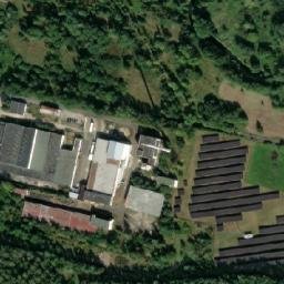 Satellite imagery of [Česká Lípa] former creamery chimney, CZ