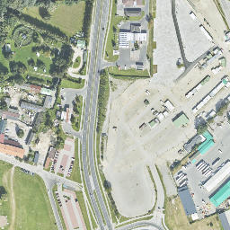Satellite imagery of Sandomierz -drewniany zamek grodowy XI w., PL