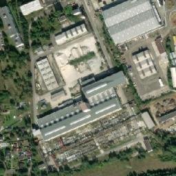 Satellite imagery of [Česká Lípa] former building panels factory chimney, CZ