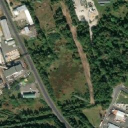 Satellite imagery of [Česká Lípa] former building panels factory chimney, CZ