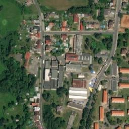 Satellite imagery of Letná [Mimoň] school outlook t., CZ