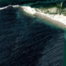 Satellite imagery of The Needles, GB