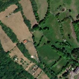 Satellite imagery of [Hrob] evangelic church t., CZ