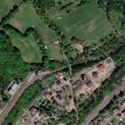 Satellite imagery of [Hrob-Mlýny] former cotton mill chimney, CZ