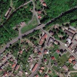 Satellite imagery of [Hrob-Mlýny] former cotton mill chimney, CZ
