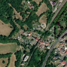 Satellite imagery of [Hrob] evangelic church t., CZ