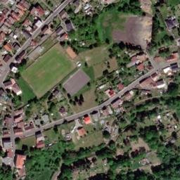 Satellite imagery of [Hrob] evangelic church t., CZ