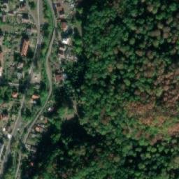 Satellite imagery of [Velké Březno]castle outlook t., CZ