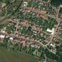 Satellite imagery of [Mimoň] church outlook t., CZ