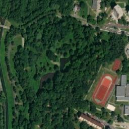 Satellite imagery of [Mimoň] church outlook t., CZ