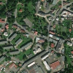 Satellite imagery of [Český Dub] town hall t., CZ