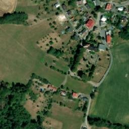 Satellite imagery of [Bzí] church outlook t., CZ