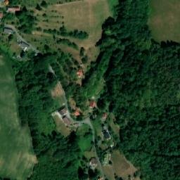 Satellite imagery of [Bzí] church outlook t., CZ