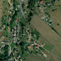 Satellite imagery of [Poniklá] church t., CZ
