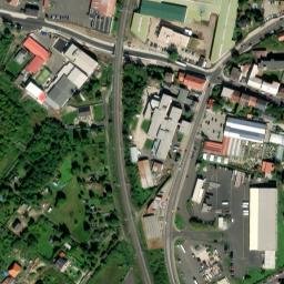 Satellite imagery of [Teplice-Trnovany] church t., CZ