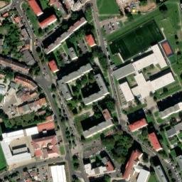 Satellite imagery of [Teplice-Trnovany] church t., CZ