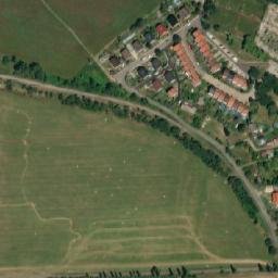Satellite imagery of [Mimoň] church outlook t., CZ
