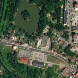 Satellite imagery of [Mimoň] church outlook t., CZ