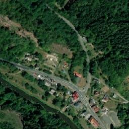 Satellite imagery of [Bzí] church outlook t., CZ
