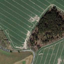 Satellite imagery of Trig point near Schmorda, Thuringia (DE), DE