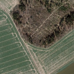 Satellite imagery of Trig point near Schmorda, Thuringia (DE), DE